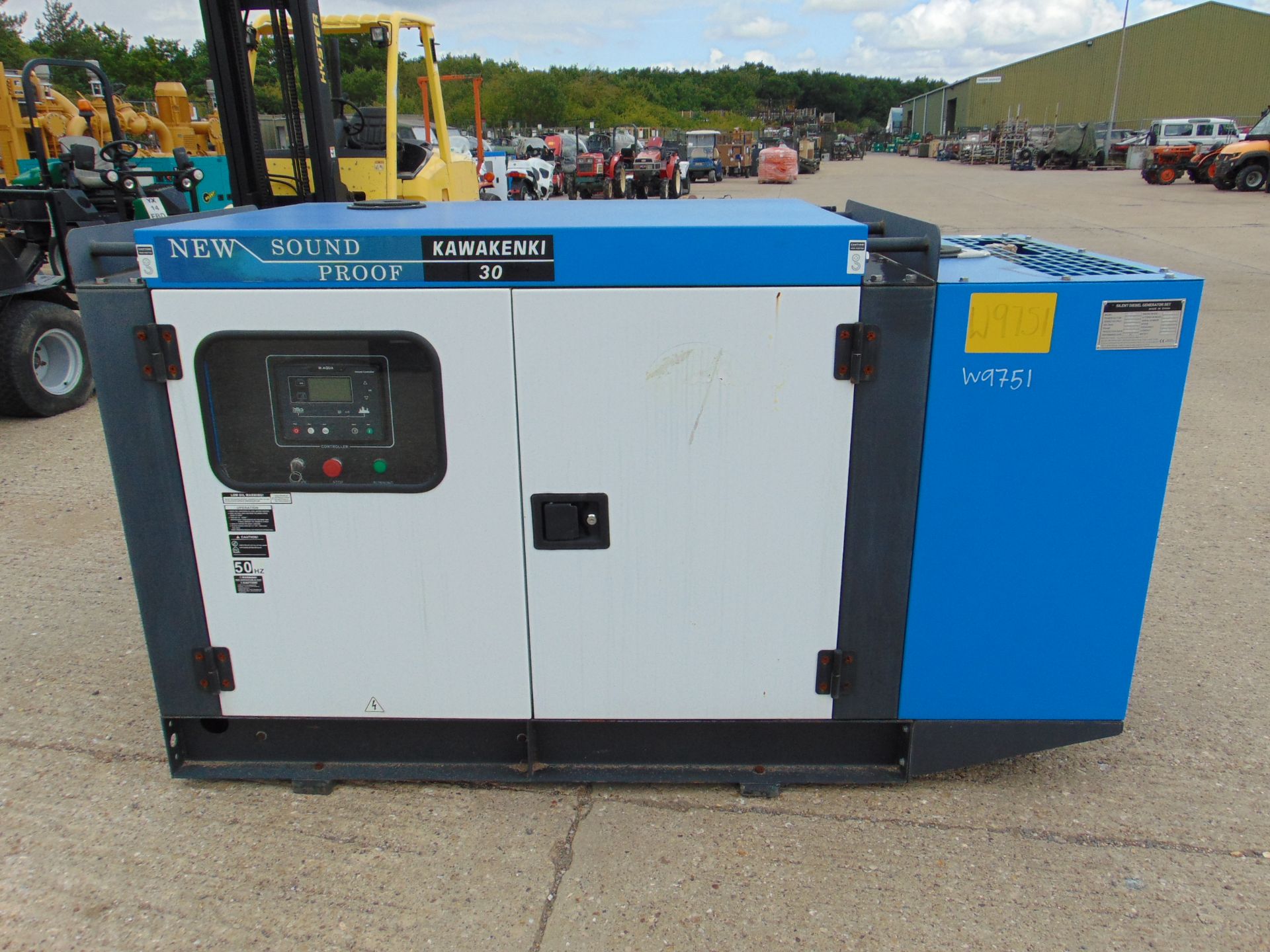 UNISSUED 30 KVA 3 Phase Silent Diesel Generator Set. This generator is 3 phase 230 / 400 Volt
