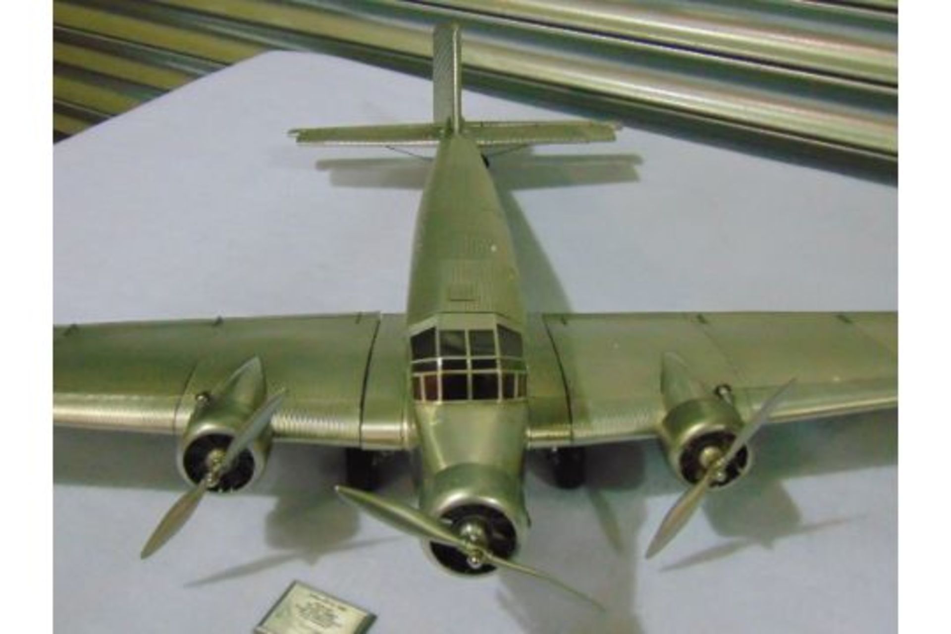 The Junkers JU 52 "IRON ANNIE" Aluminium Scale Model - Image 3 of 7