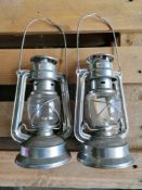 Qty 2 x Chalwyn Tropical Hurricane Lamps Unissued