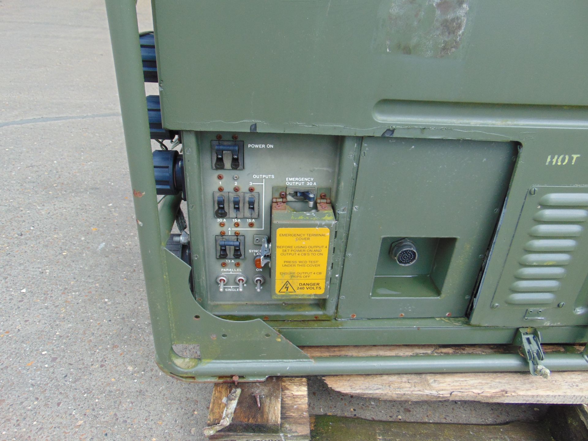 LISTER/ PETTER 5.6 KVA 240 Volt SINGLE PHASE 50 Hz GENERATOR - 1847 Hrs - Image 7 of 7