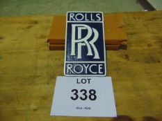 ALUMINIUM ROLLS ROYCE SIGN