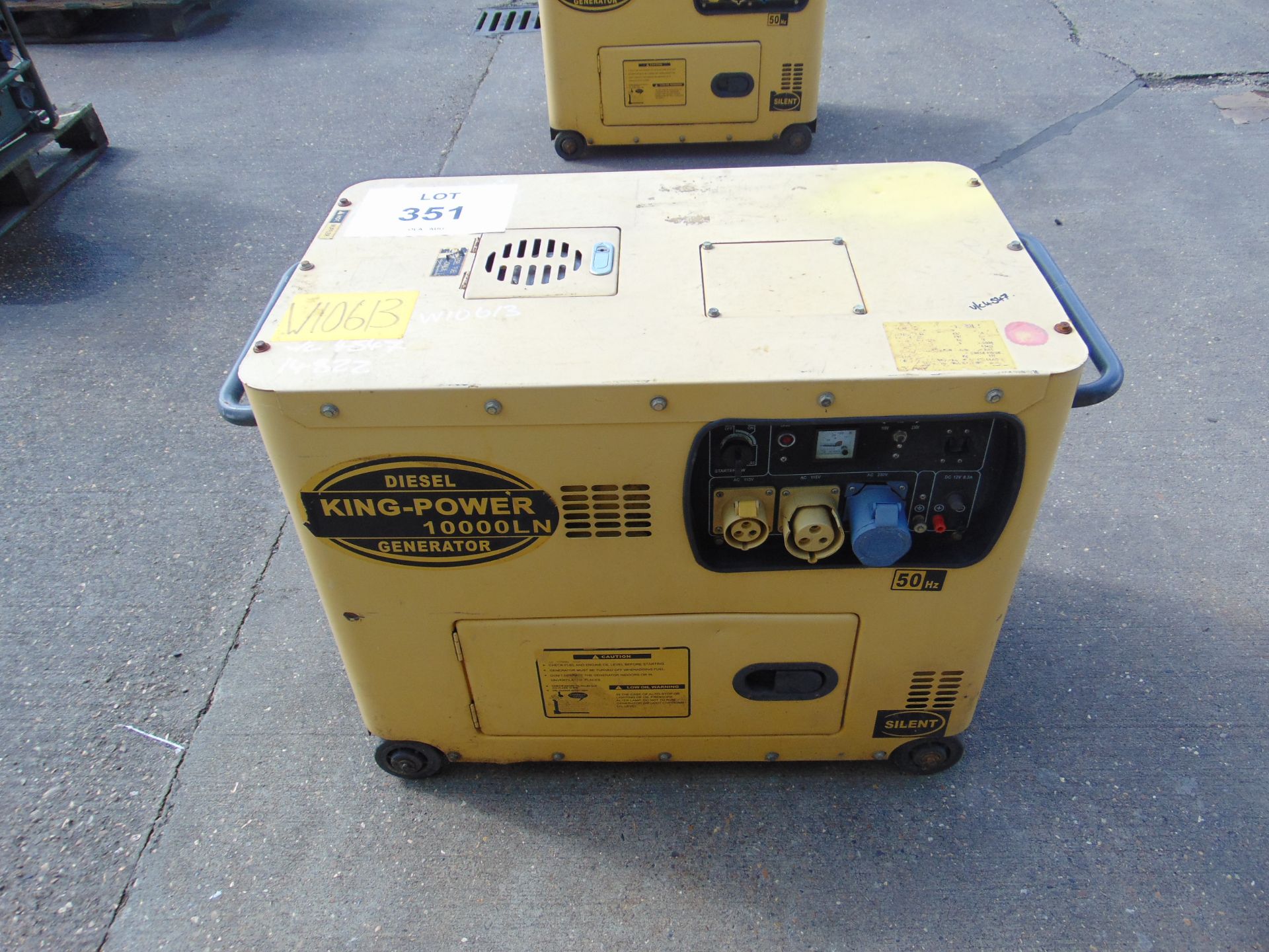 KING POWER 10000 LN SILENT DIESEL GENERATOR 230/110 VOLT SINGLE PHASE 50Hz - Image 4 of 6