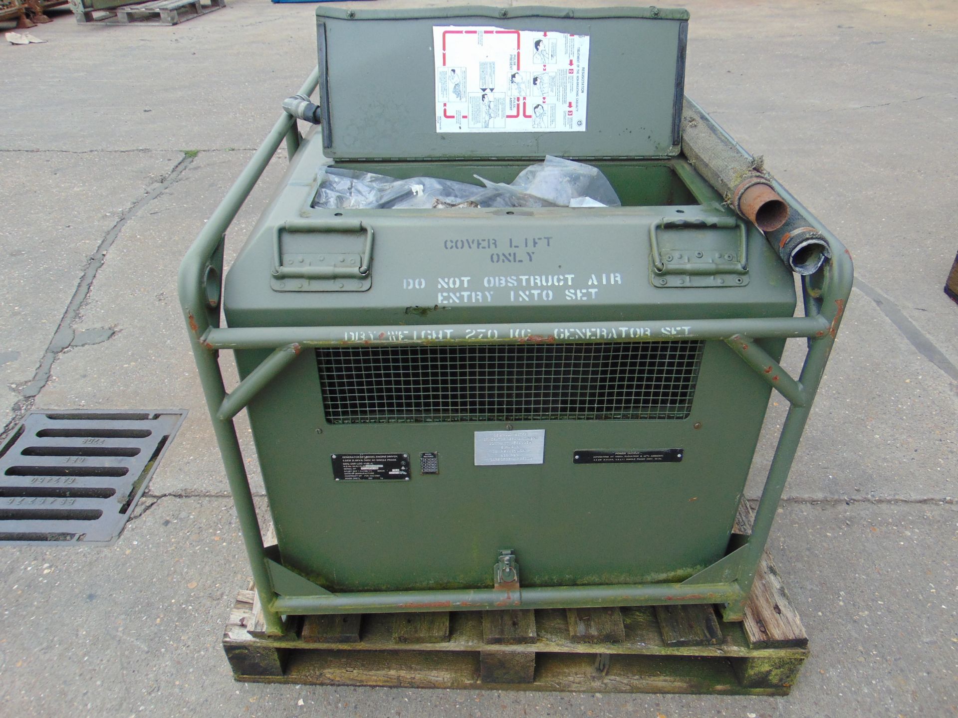 LISTER/ PETTER 5.6 KVA 240 Volt SINGLE PHASE 50 Hz GENERATOR - 1847 Hrs - Image 3 of 7