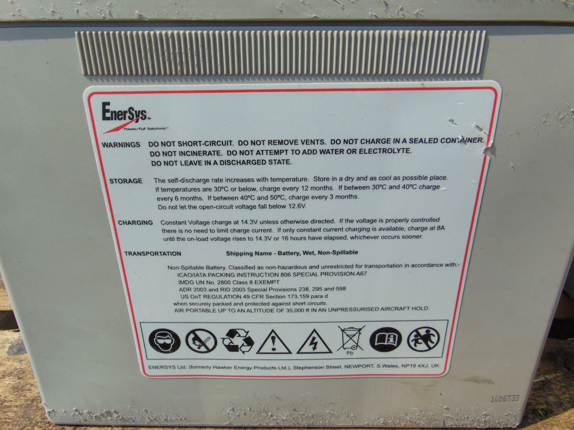 4 x Hawker UK6TFM 12 volt Batteries - Image 4 of 4