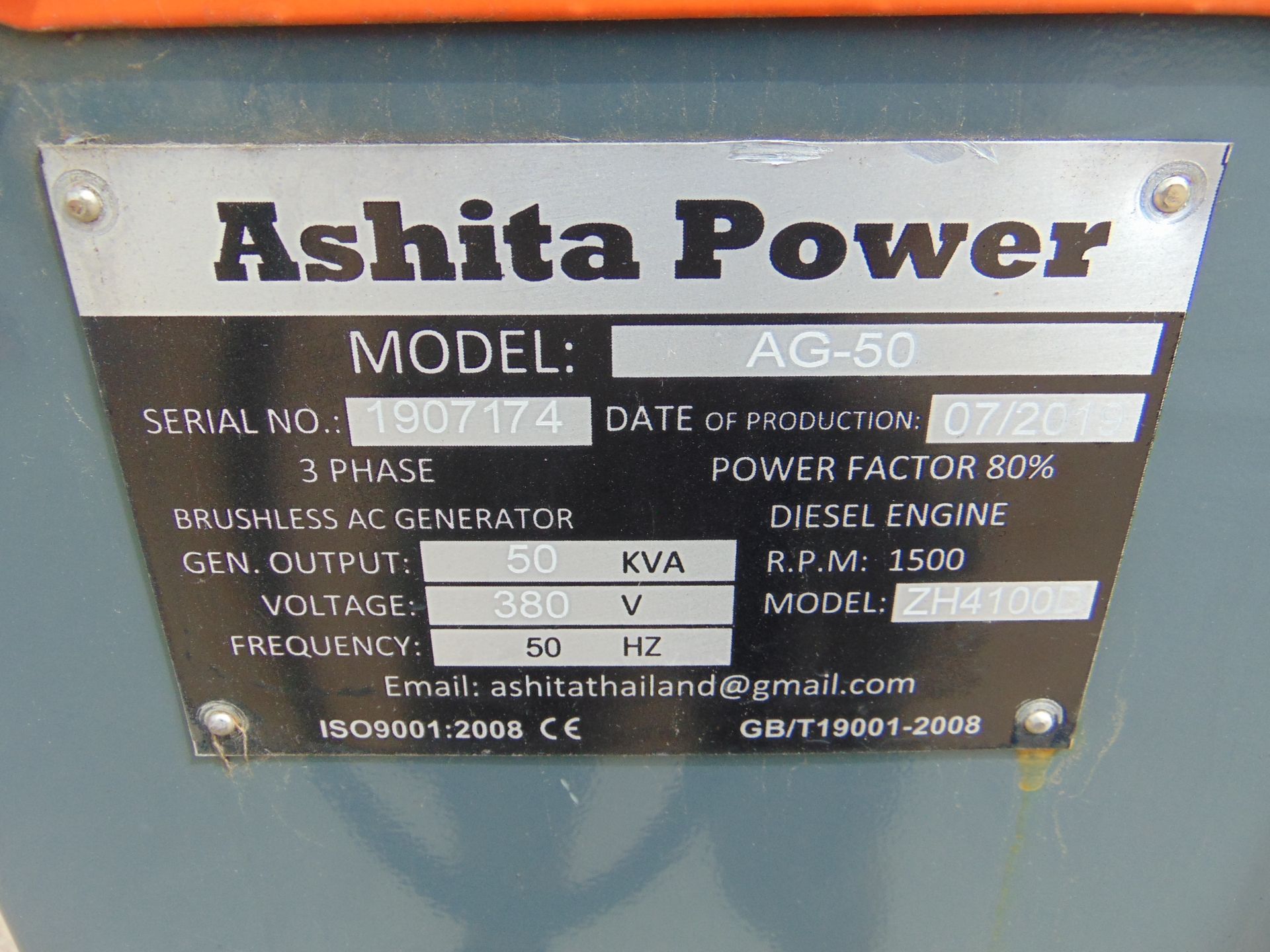 UNISSUED 50 KVA 3 Phase Silent Diesel Generator Set - Image 8 of 18