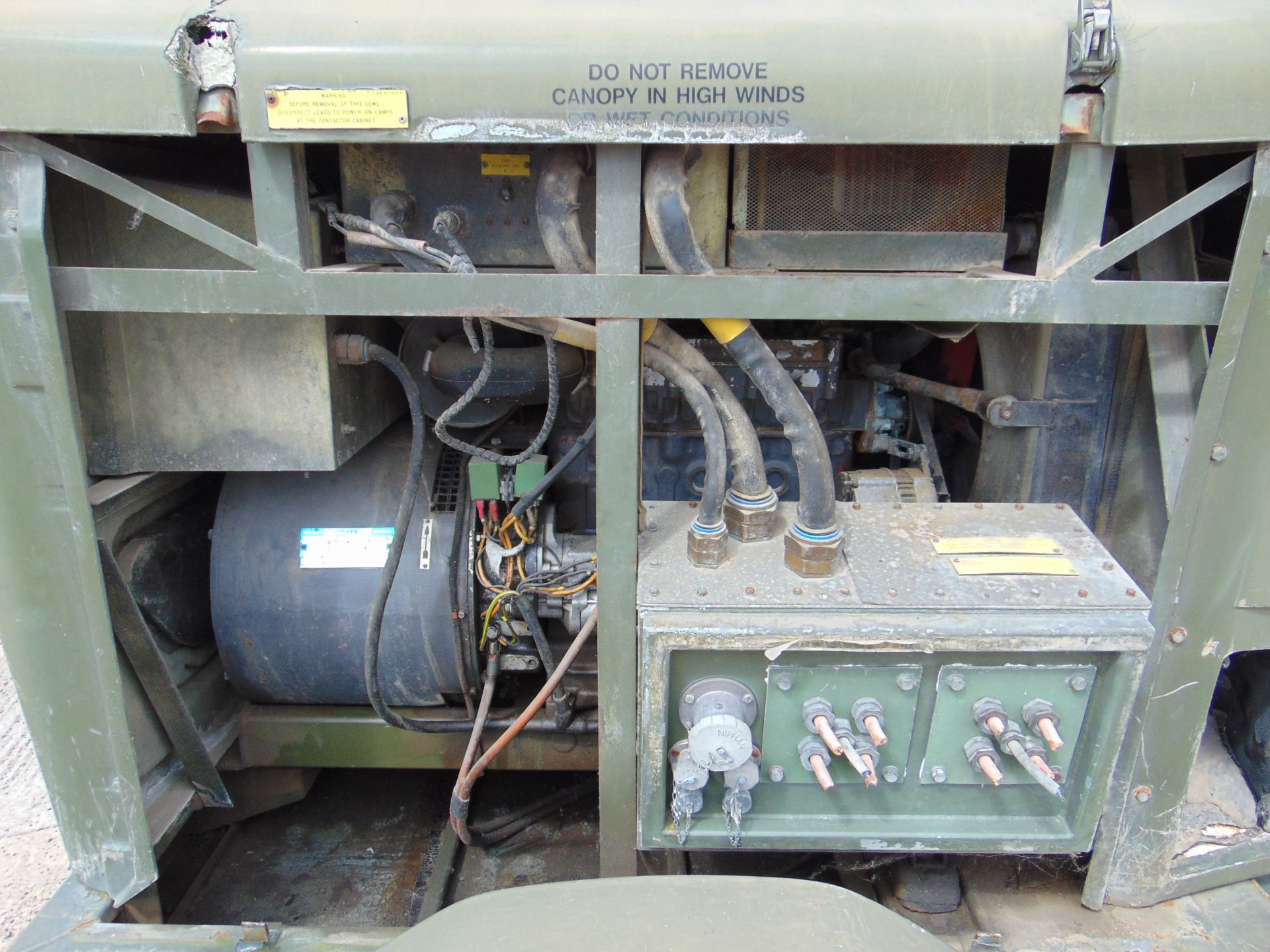 Ex Uk Royal Air Force Trailer Mounted 25 KVA Generator - Image 9 of 13