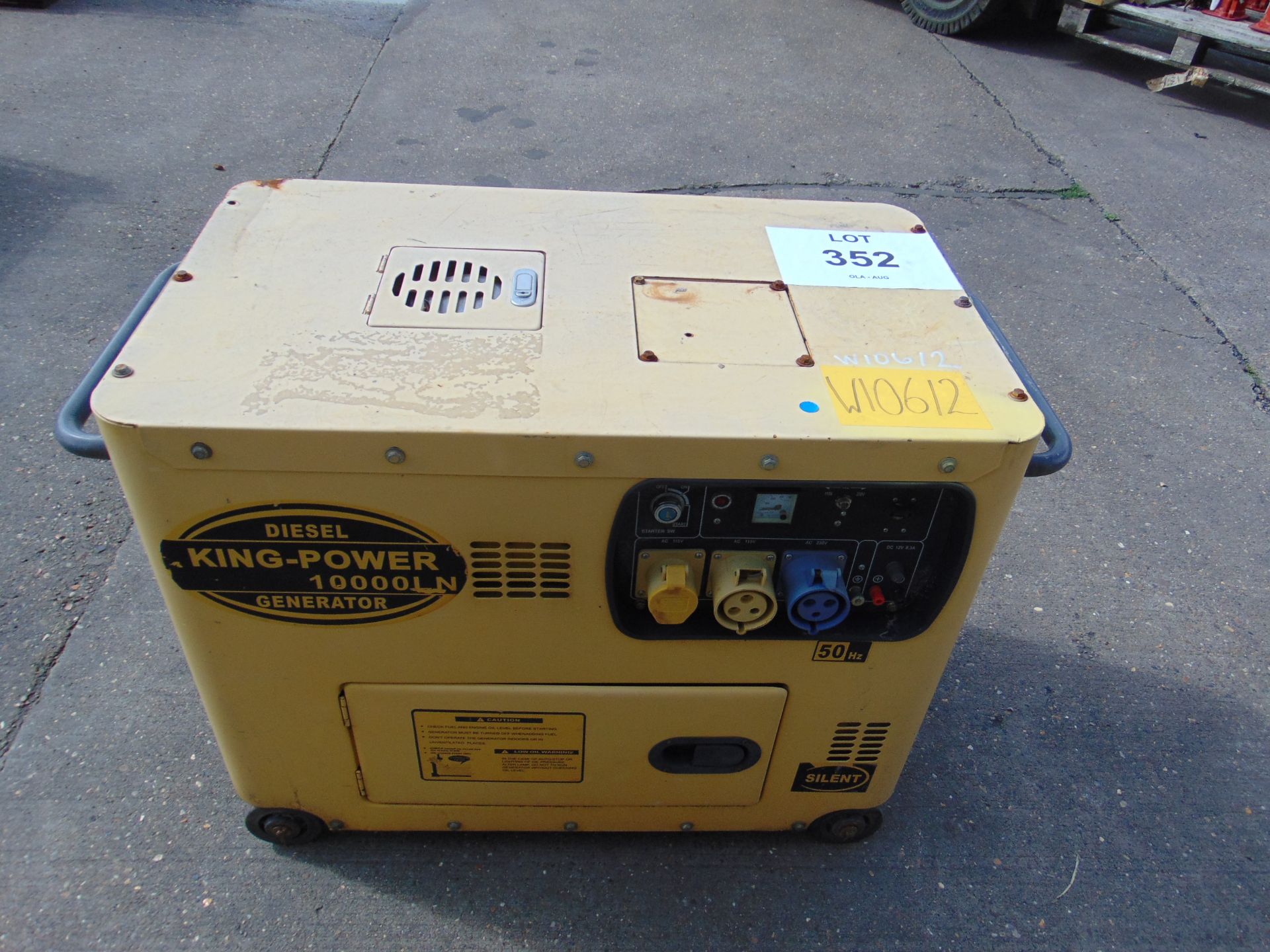 KING POWER 10000 LN SILENT DIESEL GENERATOR 230/110 VOLT SINGLE PHASE 50 Hz