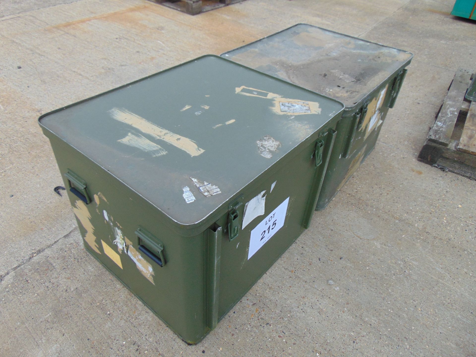 2 x Large Aluminium Storage Boxes 78 x 65 x 60 cms as shown - Image 2 of 6