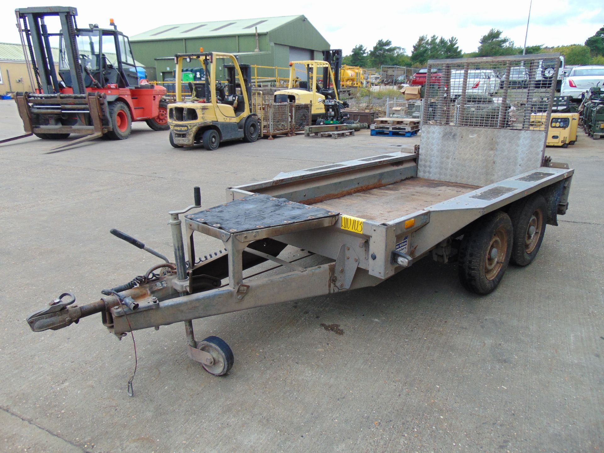 Ifor Williams GX84 Mini Digger/Plant Trailer with 4' Ramp and Bucket Rest - Image 5 of 10