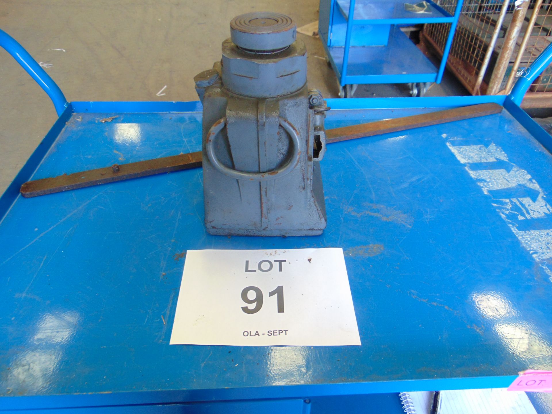 VERY NICE TANGYE 20 TONNE HYDRAULIC BOTTLE JACK - Bild 2 aus 4