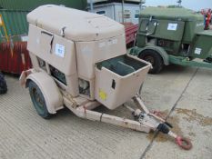 Ex Uk Royal Air Force Trailer Mounted 25 KVA Generator