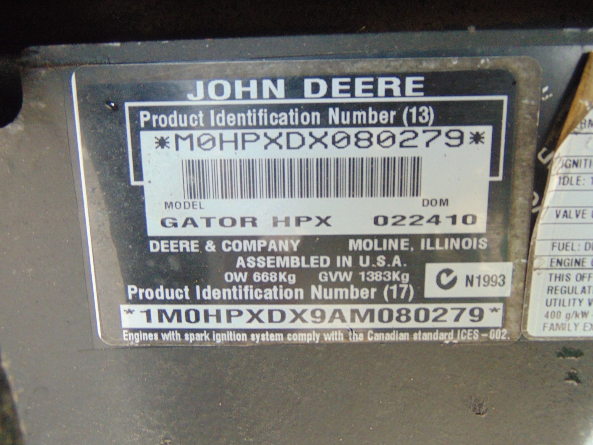 John Deere Gator HPX 4WD Utility ATV Only 1,817 Hours! - Image 24 of 24