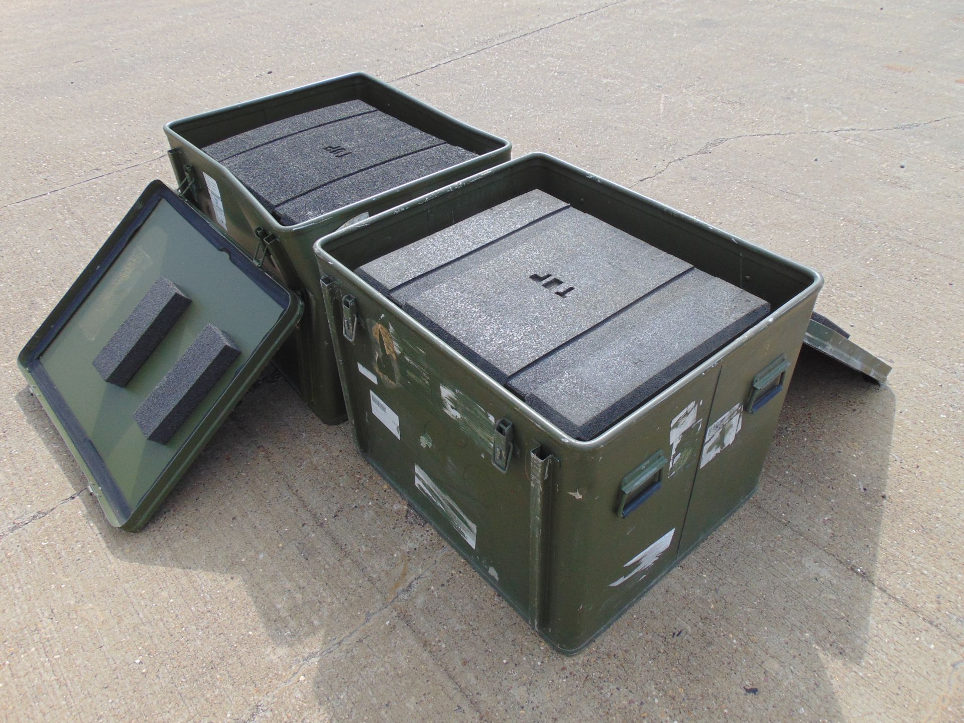 2 x Large Aluminium Storage Boxes 78 x 65 x 60 cms as shown - Image 4 of 4