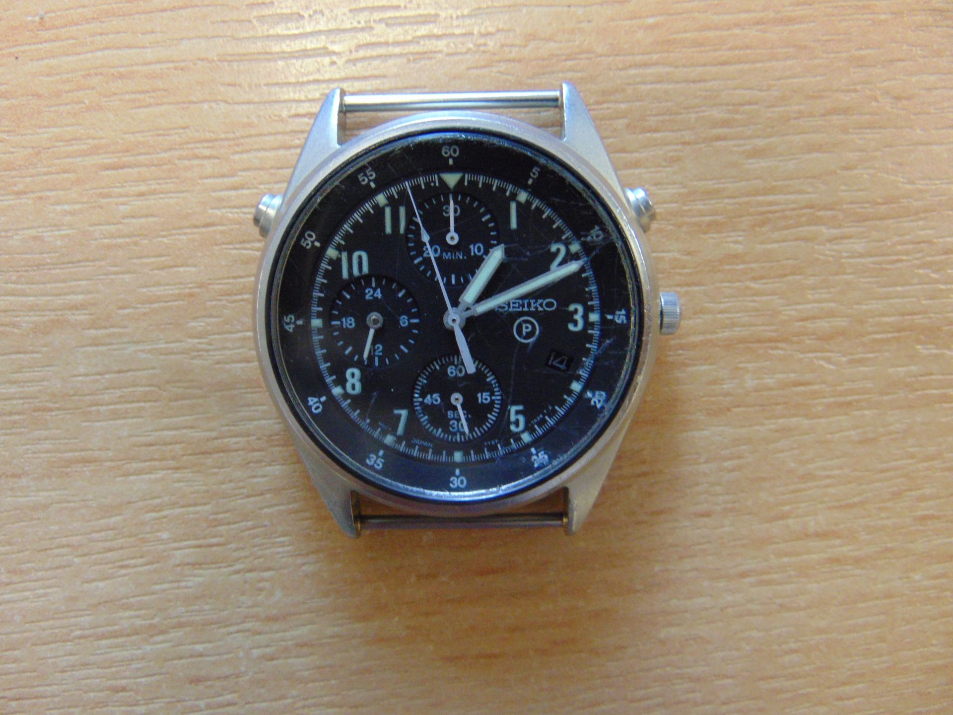 SEIKO R.A.F. ISSUE PILOTS CHRONO NATO MARKED UNTRIED AND UNTESTED - DATE 1995 - Image 6 of 8