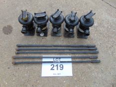 5 x Series Style Land Rover Screw Jacks as shown