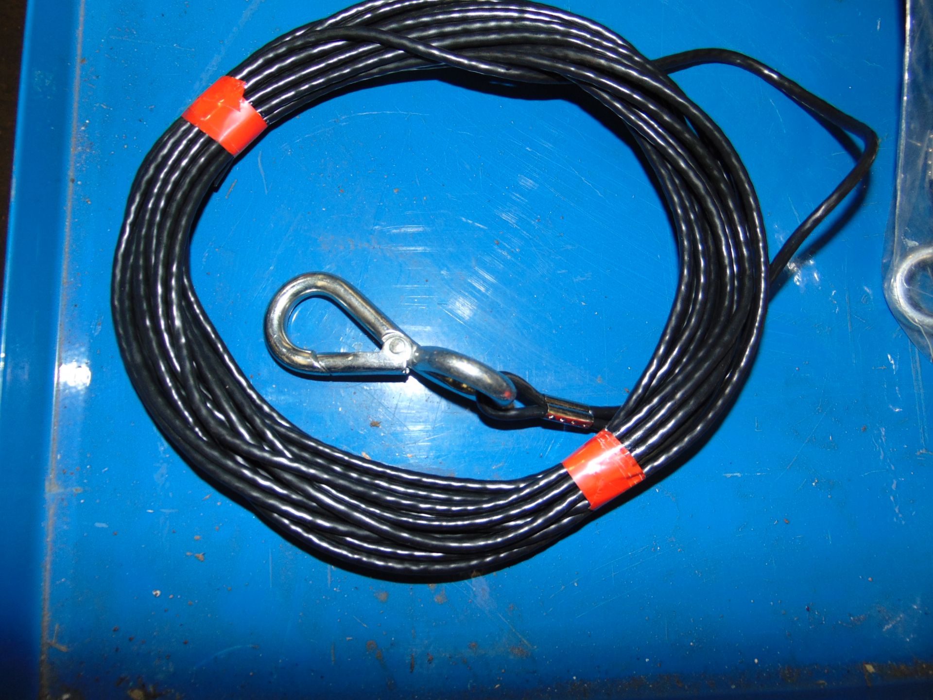 90X 8M CORDS WITH STAINLESS STEEL HOOKS - Image 2 of 3
