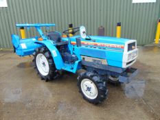 Mitsubishi MT1601D Compact Tractor c/w rotavator 797 hours only!