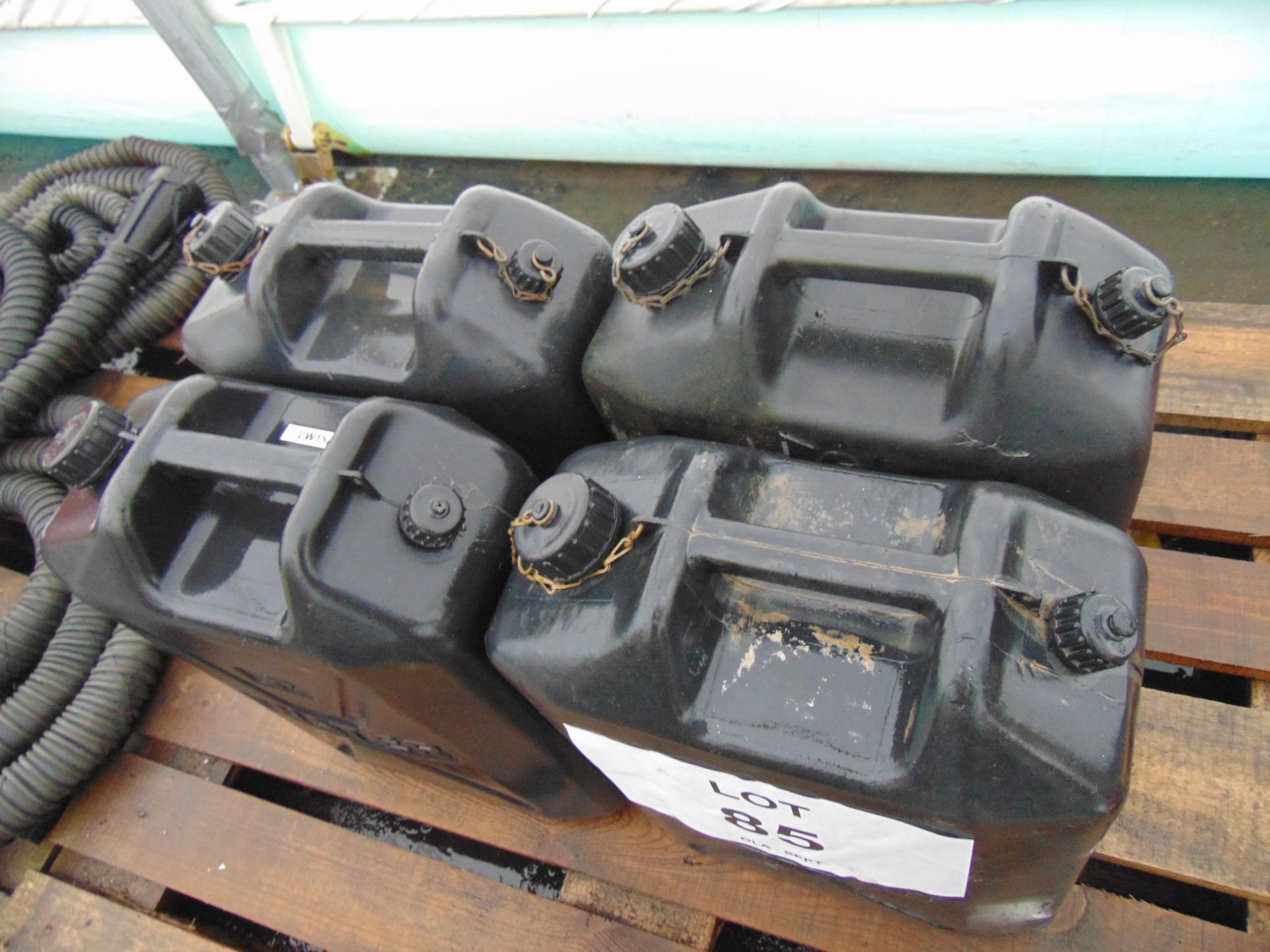 4 x Standard Nato 5 gall Water Jerry Cans as shown - Image 2 of 3