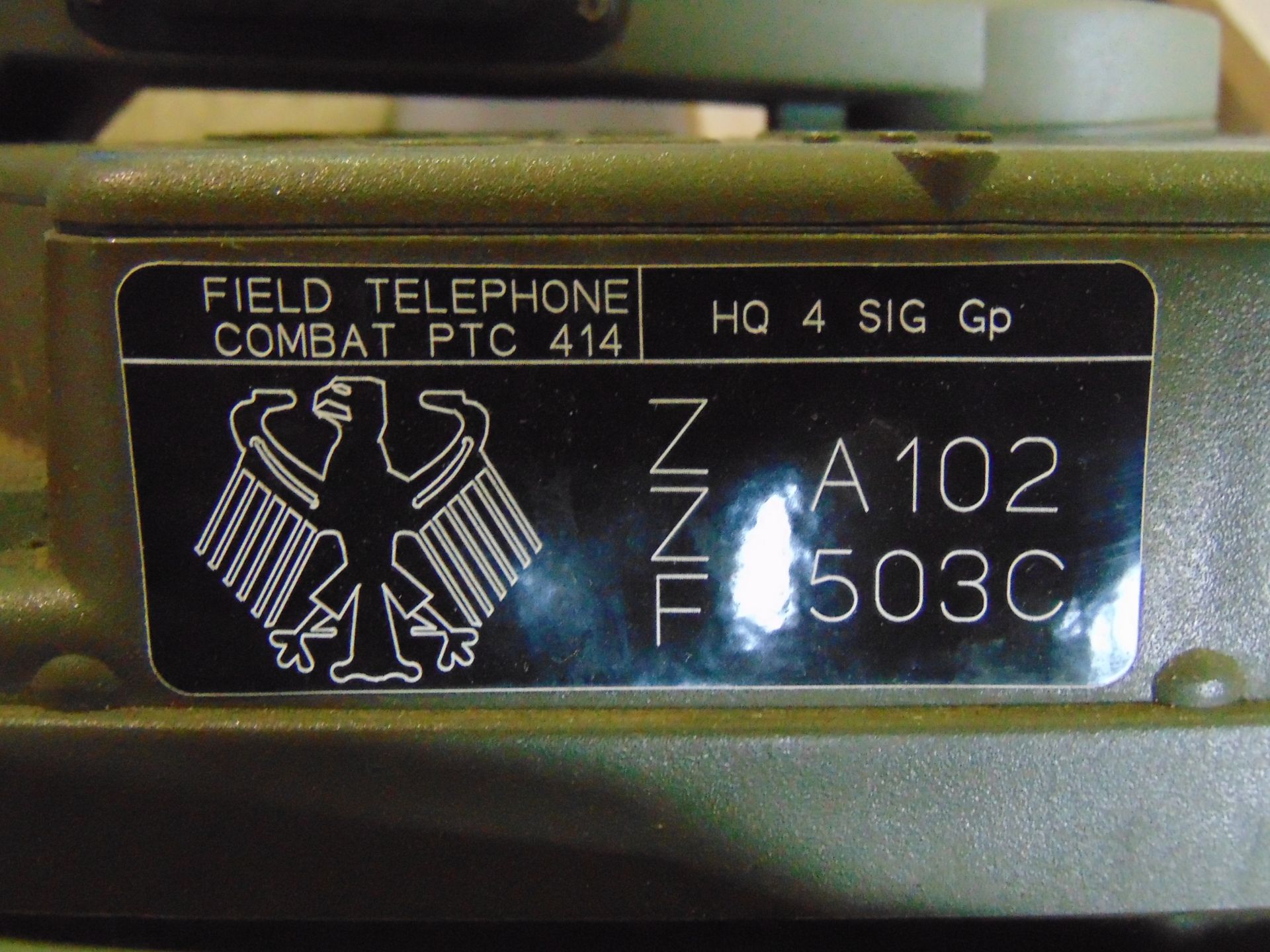 2 x Racal RA2000 PTC414 Combat Field Telephones - Image 8 of 8