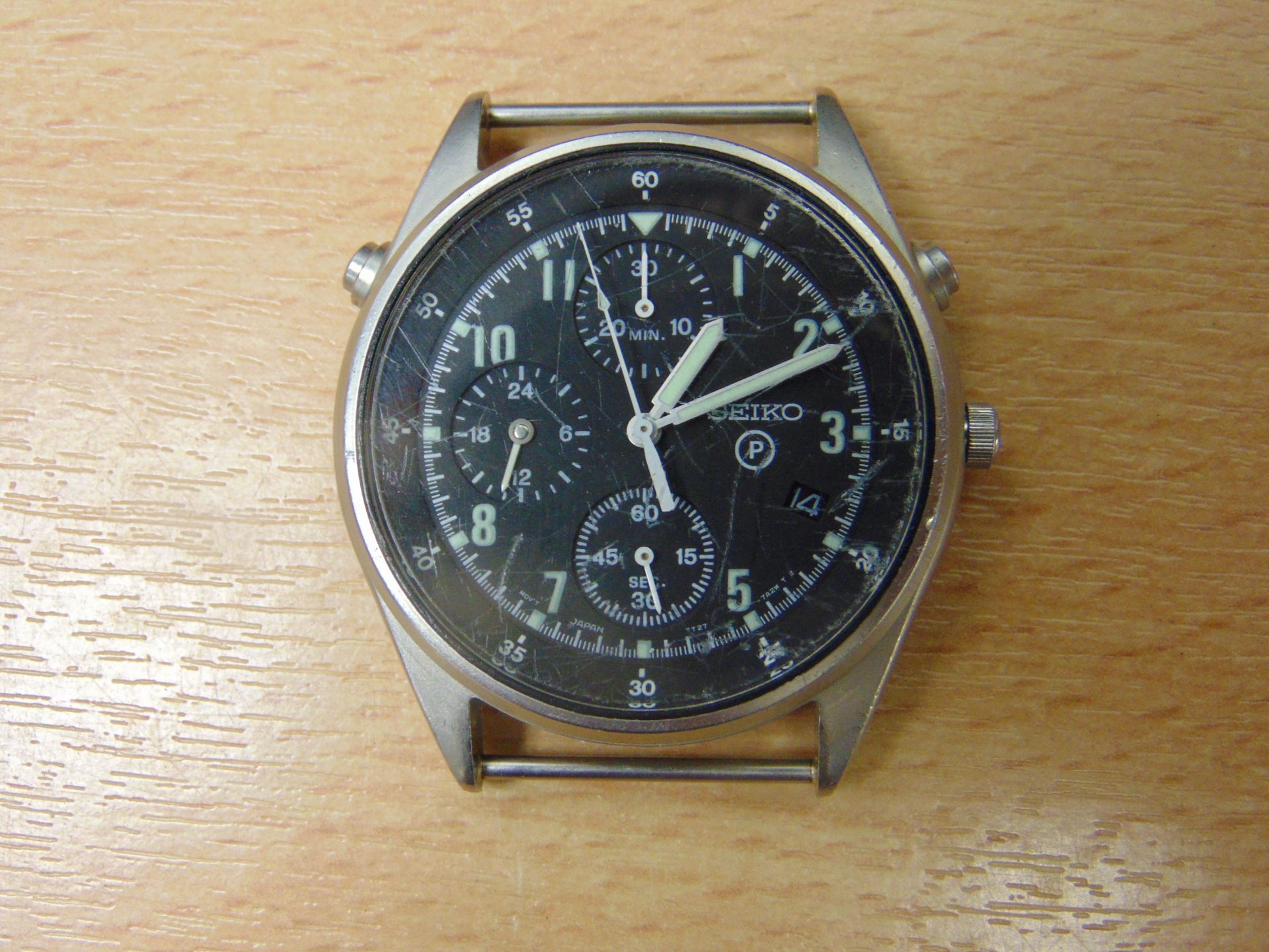 SEIKO R.A.F. ISSUE PILOTS CHRONO NATO MARKED UNTRIED AND UNTESTED - DATE 1995