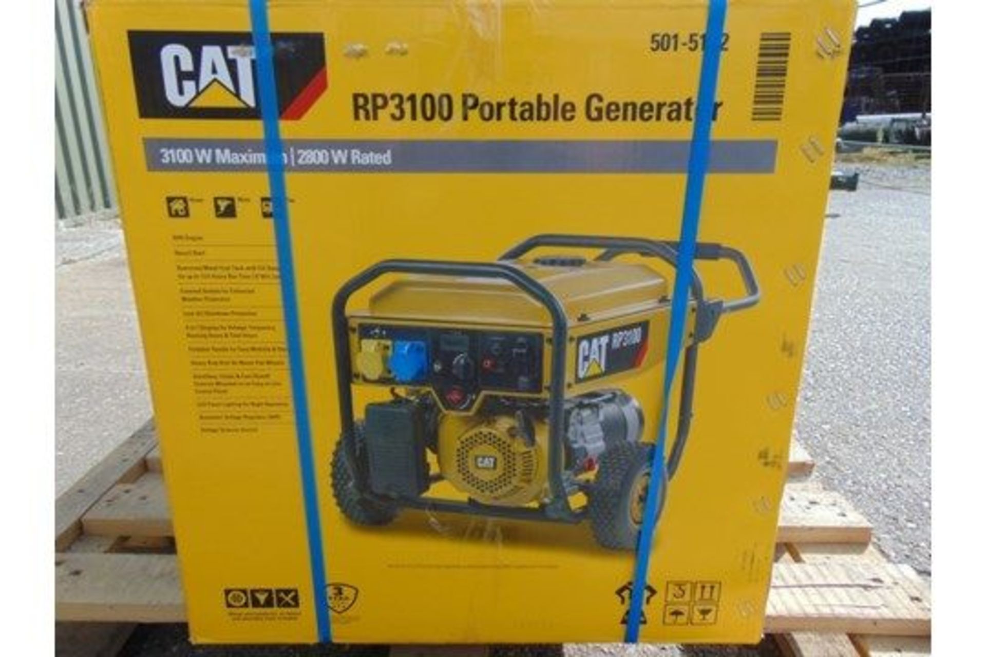 UNISSUED Caterpillar RP3100 industrial Petrol Generator Set - Image 9 of 10