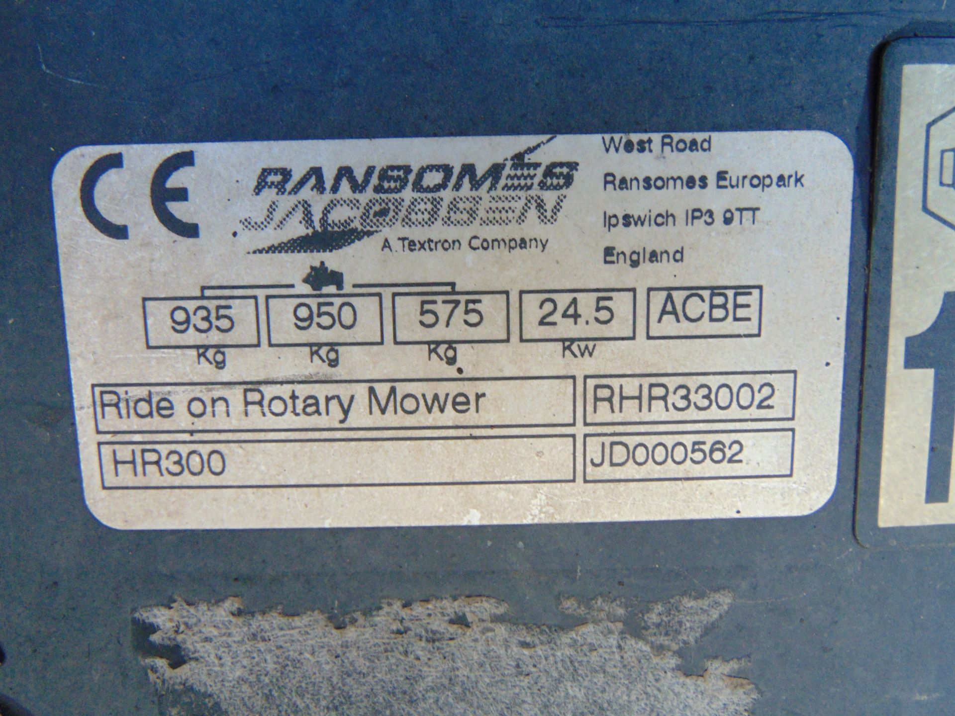 2014 Ransomes HR300 C/W Muthing Outfront Flail Mower. 2,475 hrs only - Image 28 of 28