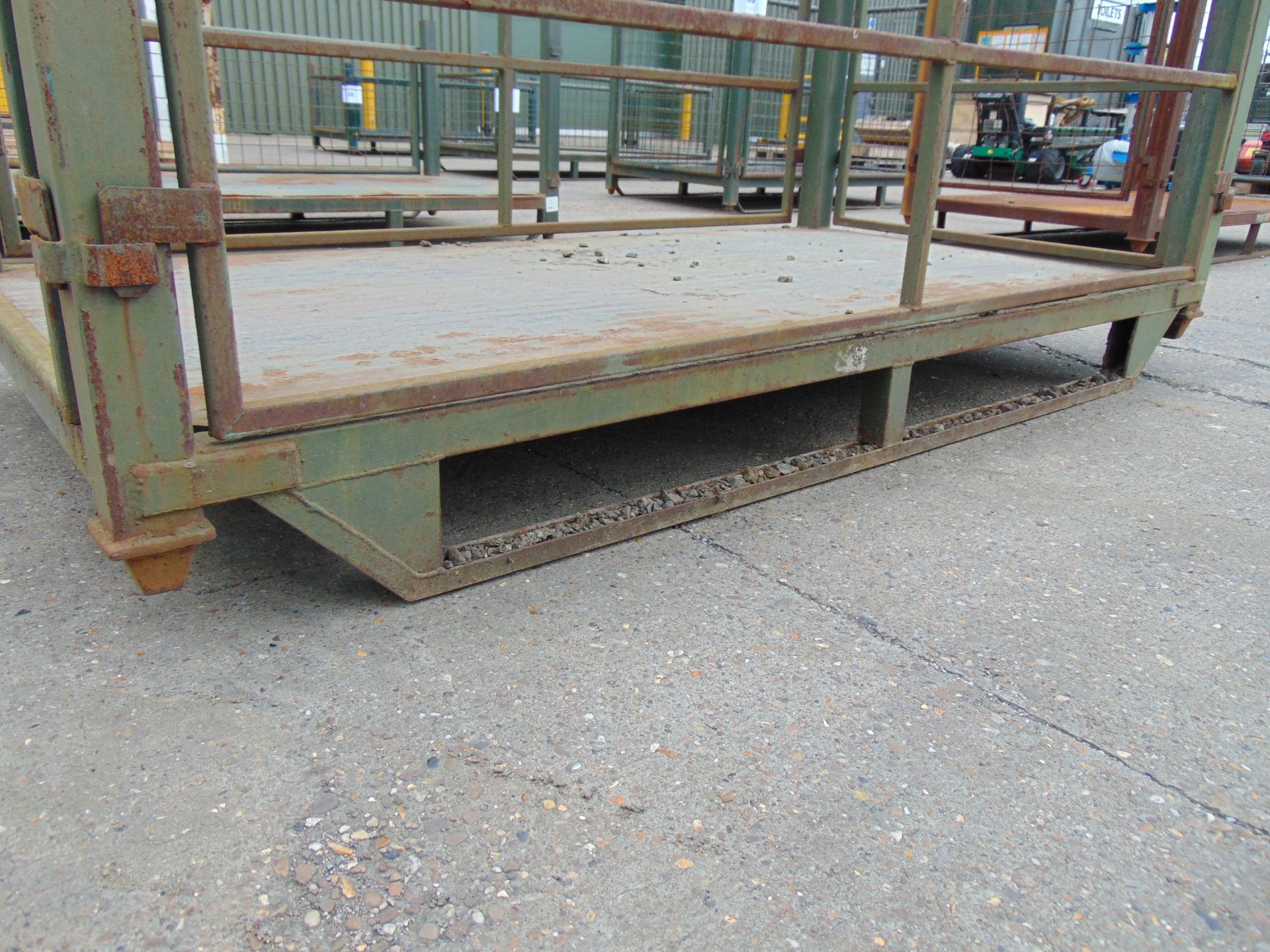 Heavy Duty Metal Stackable Stillage / Post Pallet - Image 2 of 3