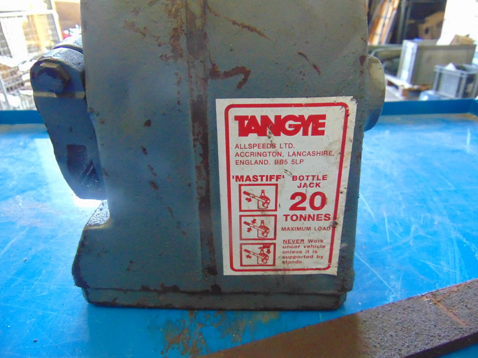 VERY NICE TANGYE 20 TONNE HYDRAULIC BOTTLE JACK - Bild 4 aus 4