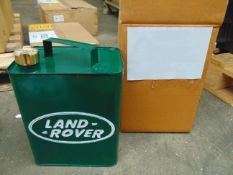 Repro Unused Land Rover Fuel/Oil Can with brass screw cap