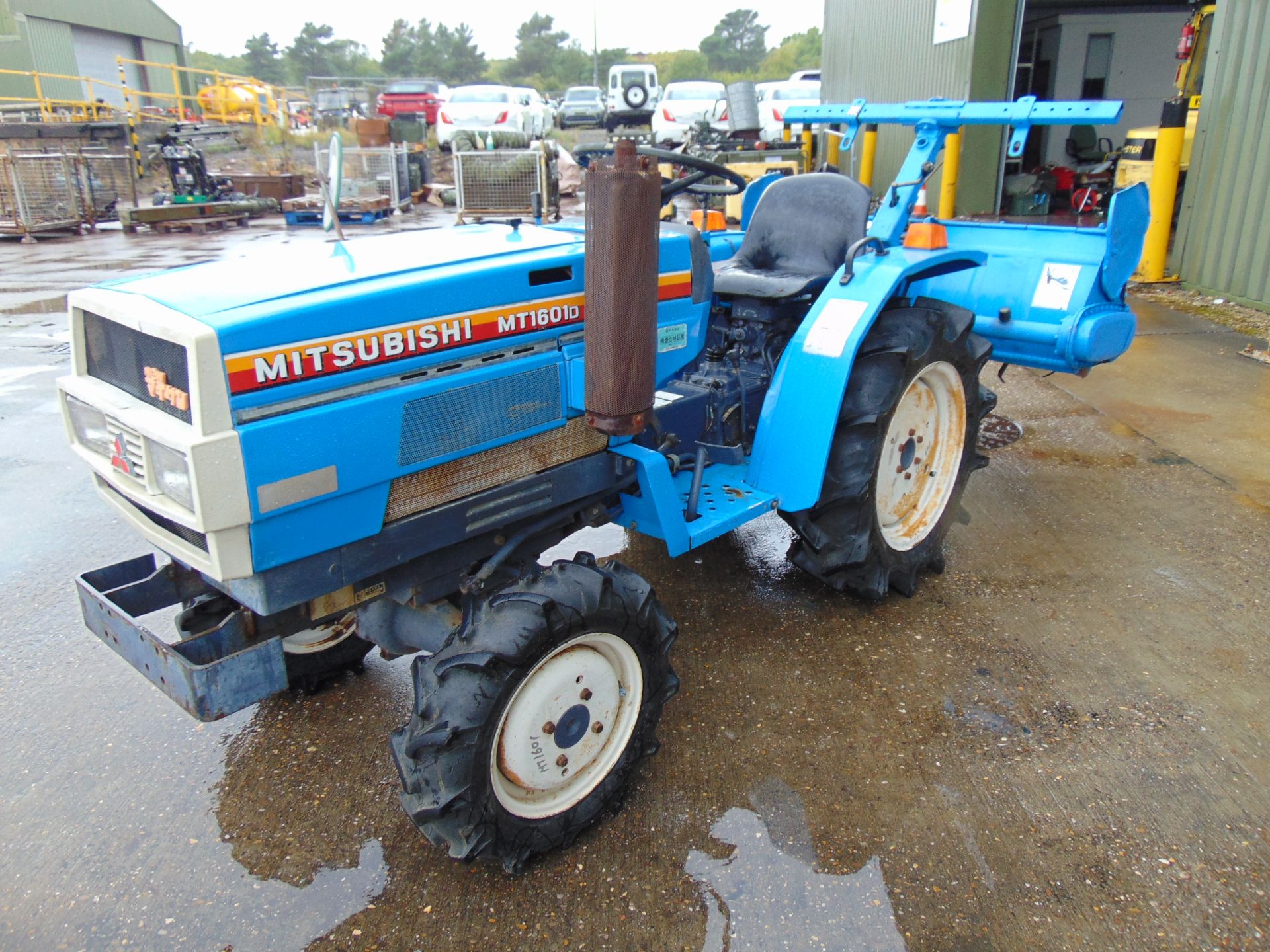 Mitsubishi MT1601D Compact Tractor c/w rotavator 797 hours only! - Image 3 of 25