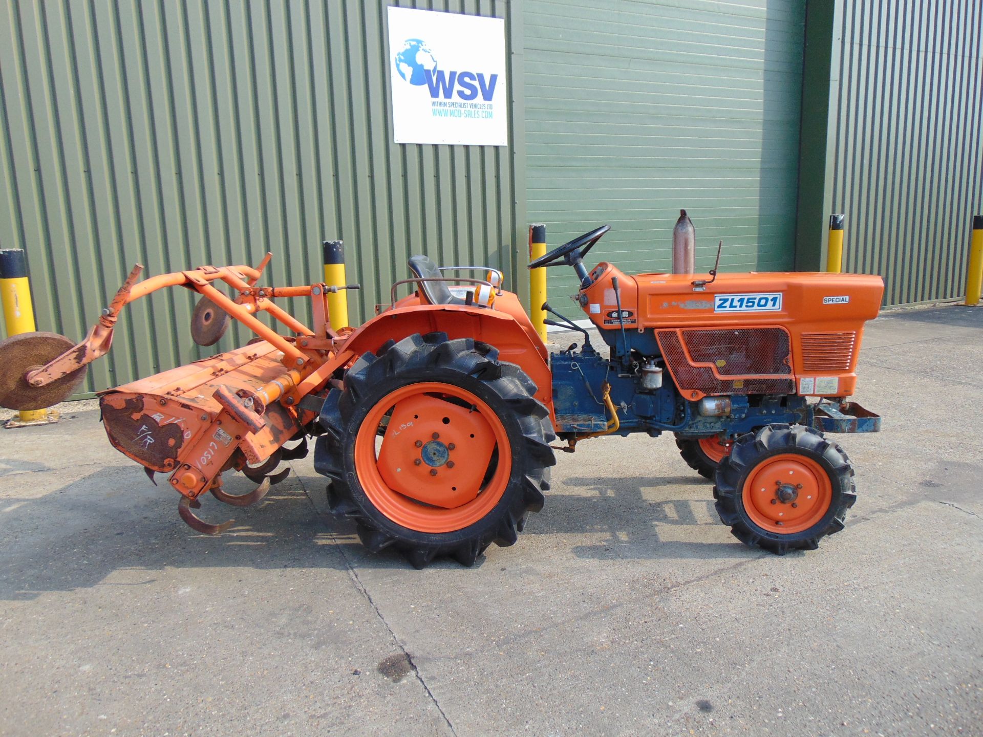 Kubota ZL1501 Compact Tractor c/w Rotovator ONLY 1,333 HOURS! - Image 5 of 25