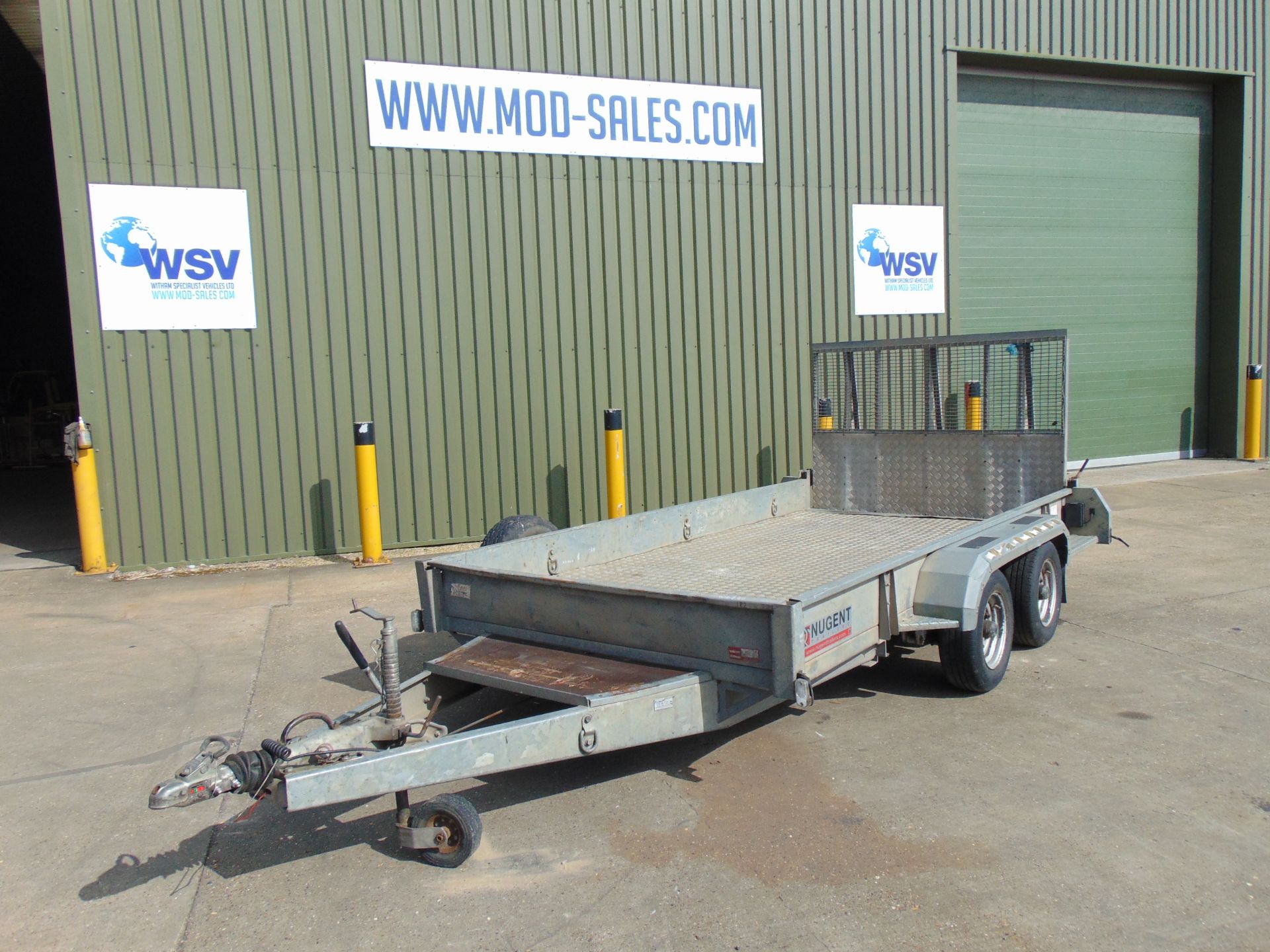 Nugent Twin Axle Plant Trailer with Ramp