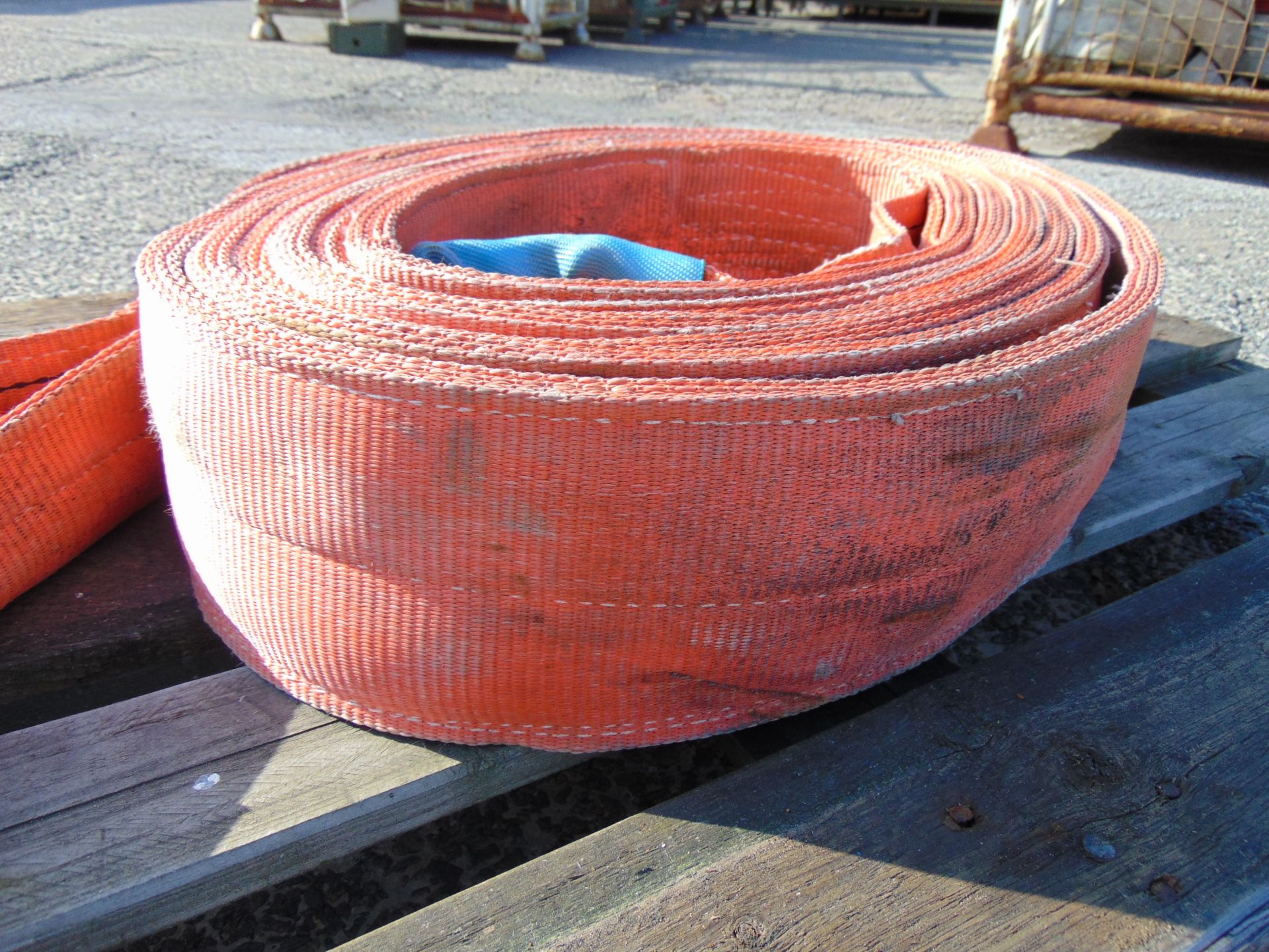 19.2 Tonne 10m Recovery Flat Slings as shown - Image 2 of 4