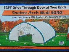 Heavy Duty Storage Shelter 30'W x 40'L x 15' H