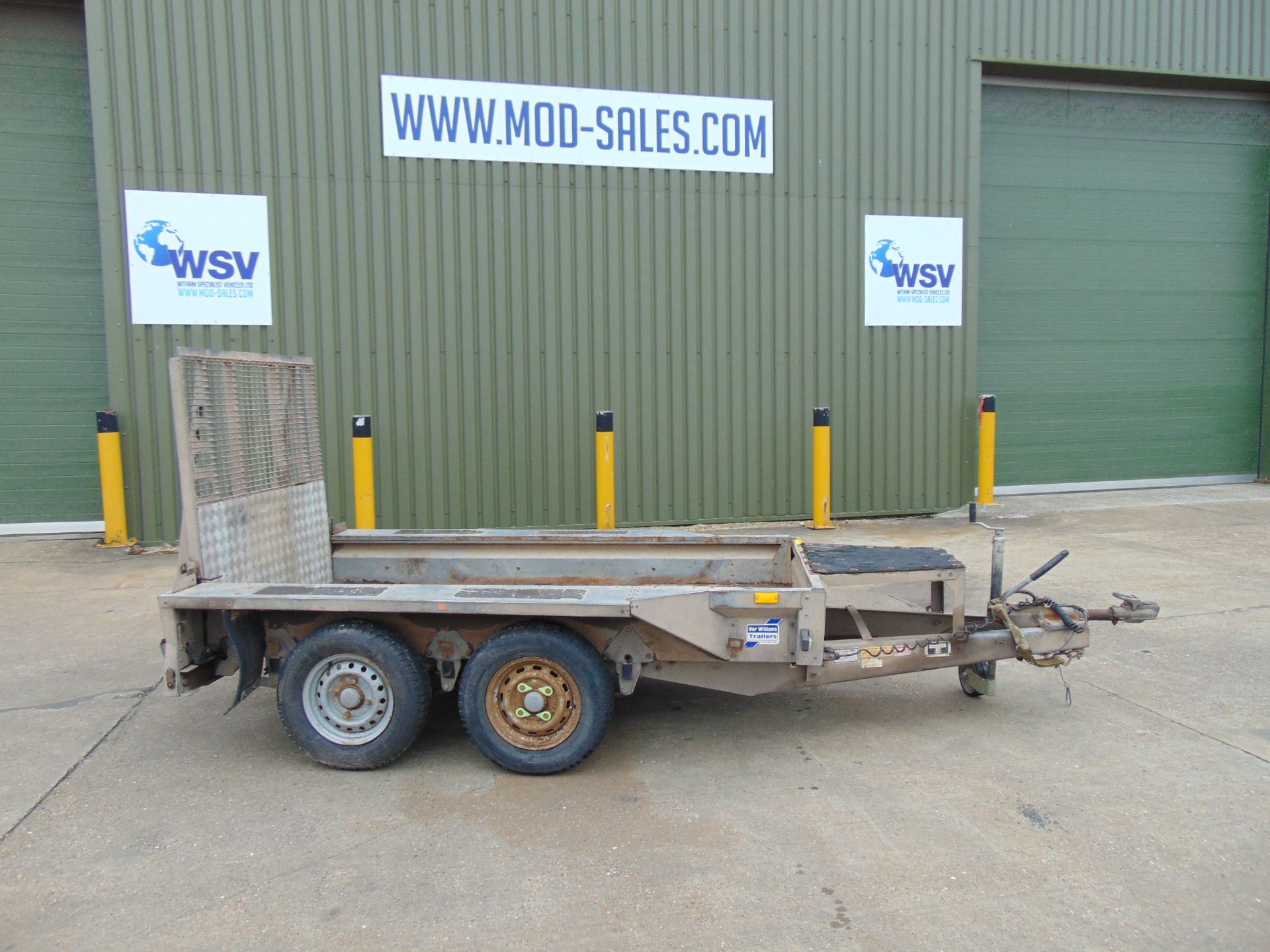 Ifor Williams GX84 Mini Digger/Plant Trailer with 4' Ramp and Bucket Rest