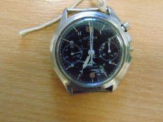 LEMONIA PILOTS CHRONO INCABLOC MOVEMENT 6BB RAF ISSUE DATED 1970