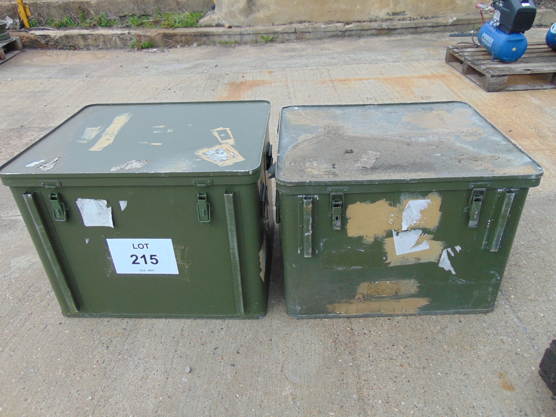 2 x Large Aluminium Storage Boxes 78 x 65 x 60 cms as shown - Image 6 of 6