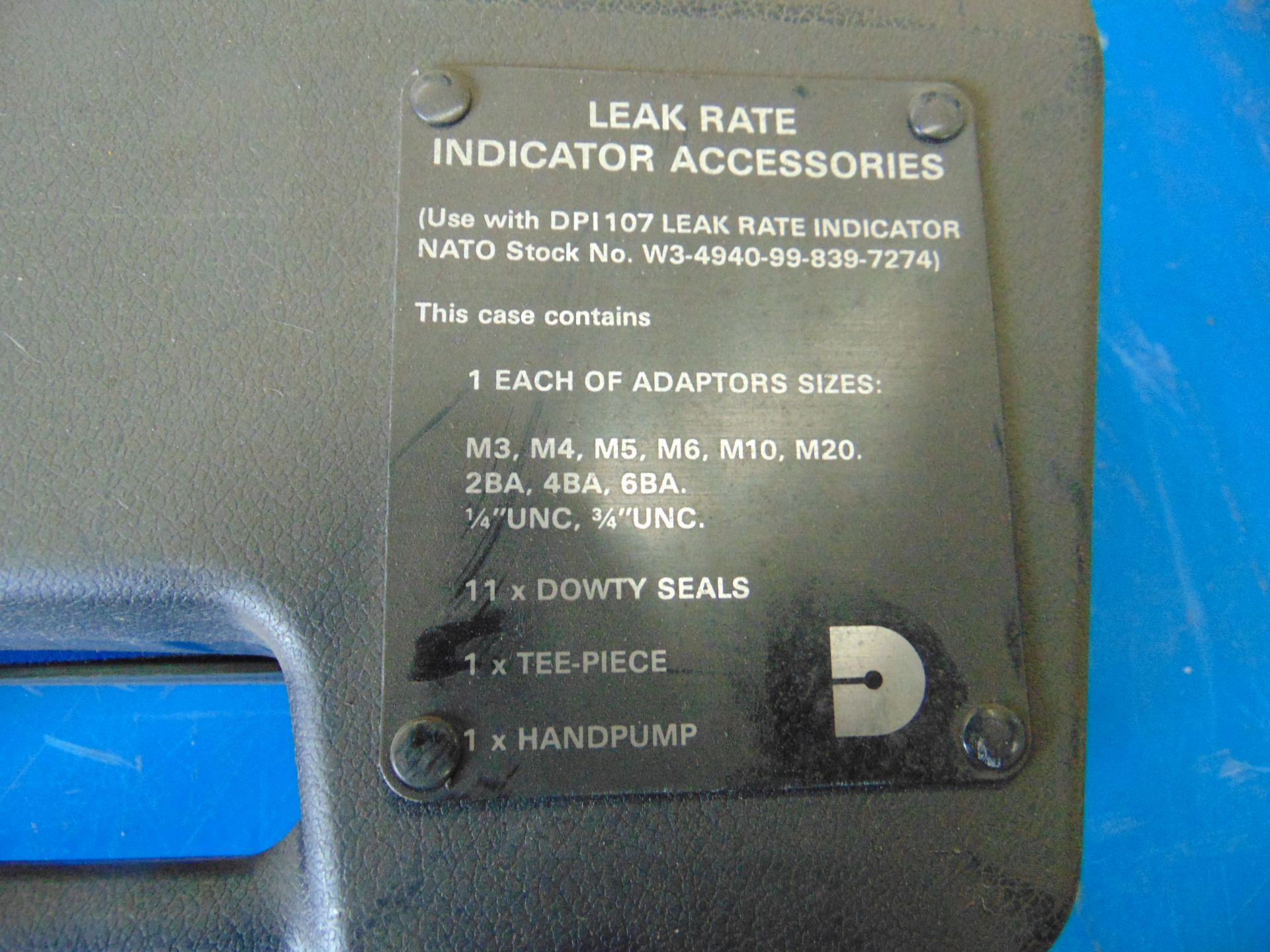 LEAK RATE INDICATOR ACCESSORY KIT IN CASE - Image 5 of 5