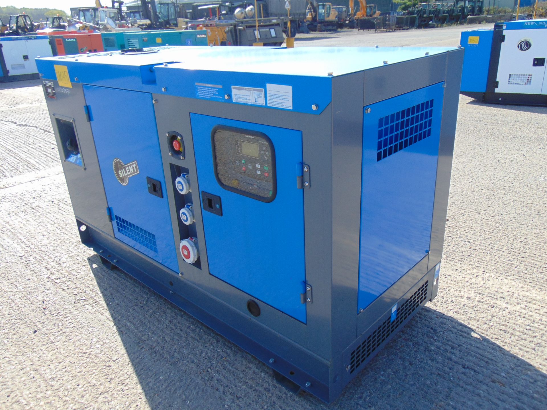 UNISSUED 50 KVA 3 Phase Silent Diesel Generator Set. This generator is 3 phase 380 volt 50 Hz - Image 6 of 23