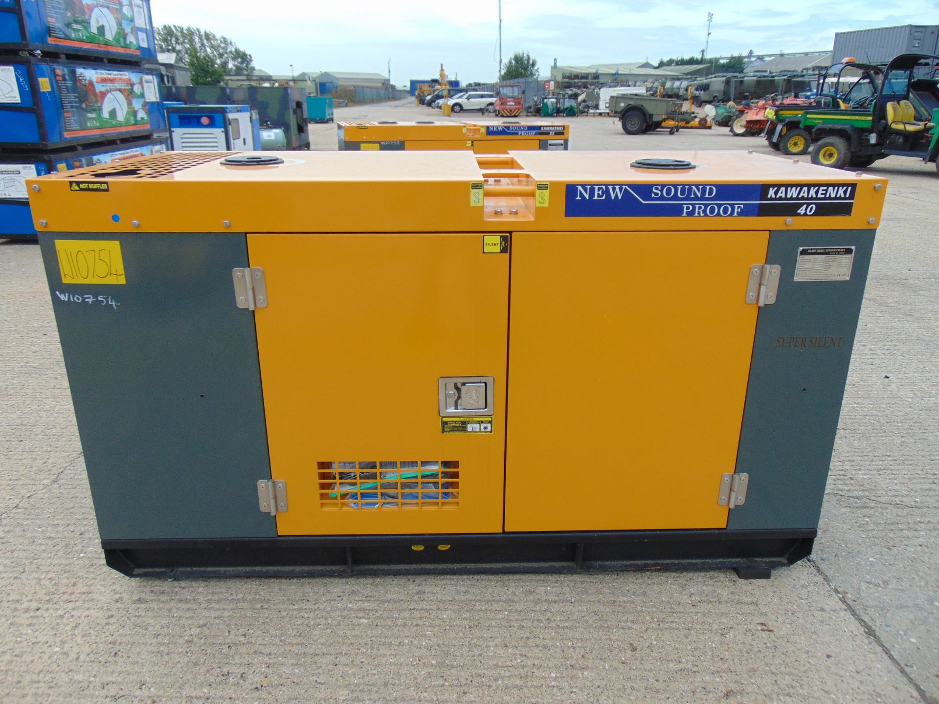UNISSUED 40 KVA 3 Phase Silent Diesel Generator Set. This generator is 3 phase 230/400 volt 50 Hz