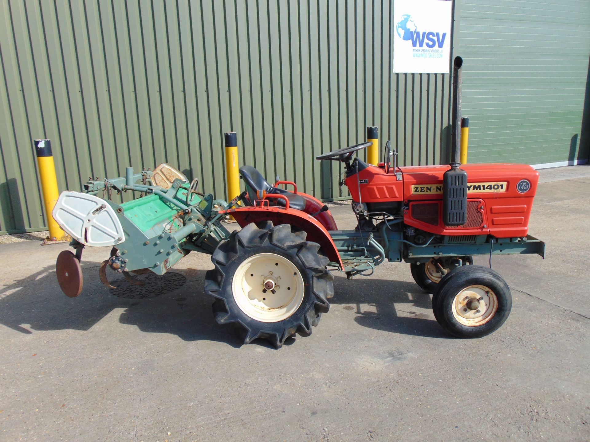 Yanmar YM1401 Compact Tractor c/w Rotovator ONLY 714 Hours! - Image 10 of 26