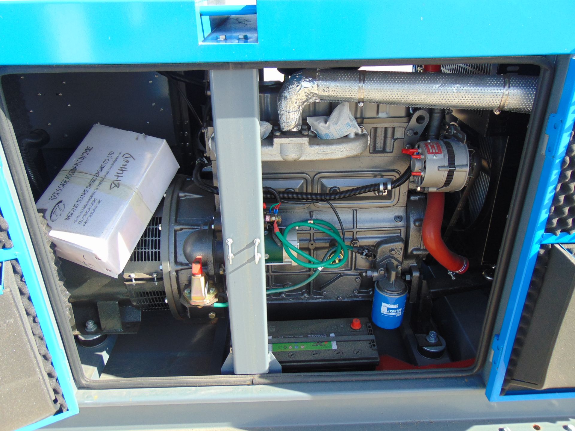 UNISSUED 50 KVA 3 Phase Silent Diesel Generator Set. This generator is 3 phase 380 volt 50 Hz - Image 11 of 23