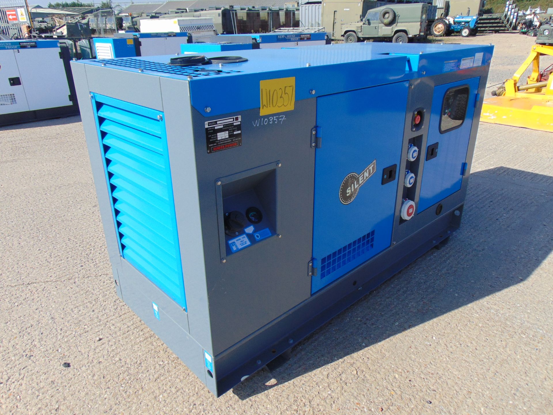 UNISSUED 50 KVA 3 Phase Silent Diesel Generator Set. This generator is 3 phase 380 volt 50 Hz - Image 2 of 23