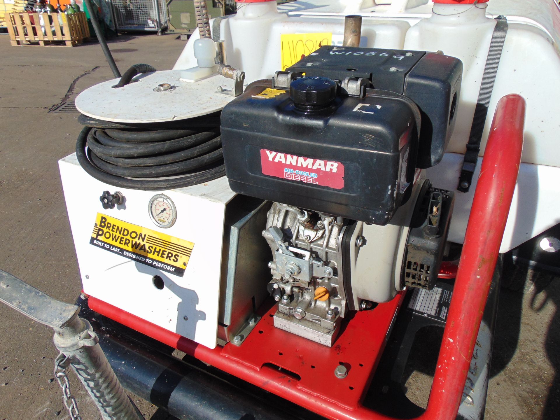 Brendon Powerwasher BB1000 Yanmar Diesel Pressure Washer Bowser Trailer - Image 10 of 21