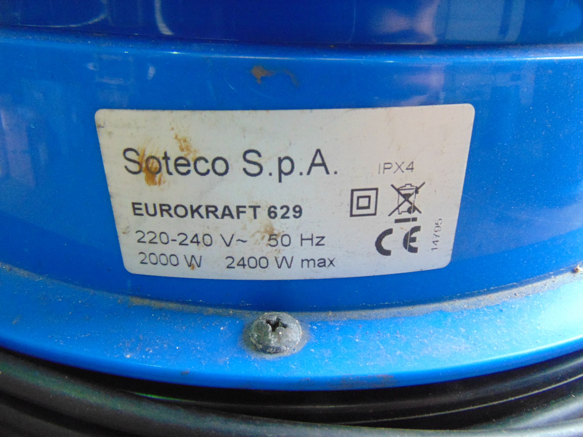 Soteco EuroKraft 629 Wet and Dry Vacuum Cleaner - Image 6 of 6