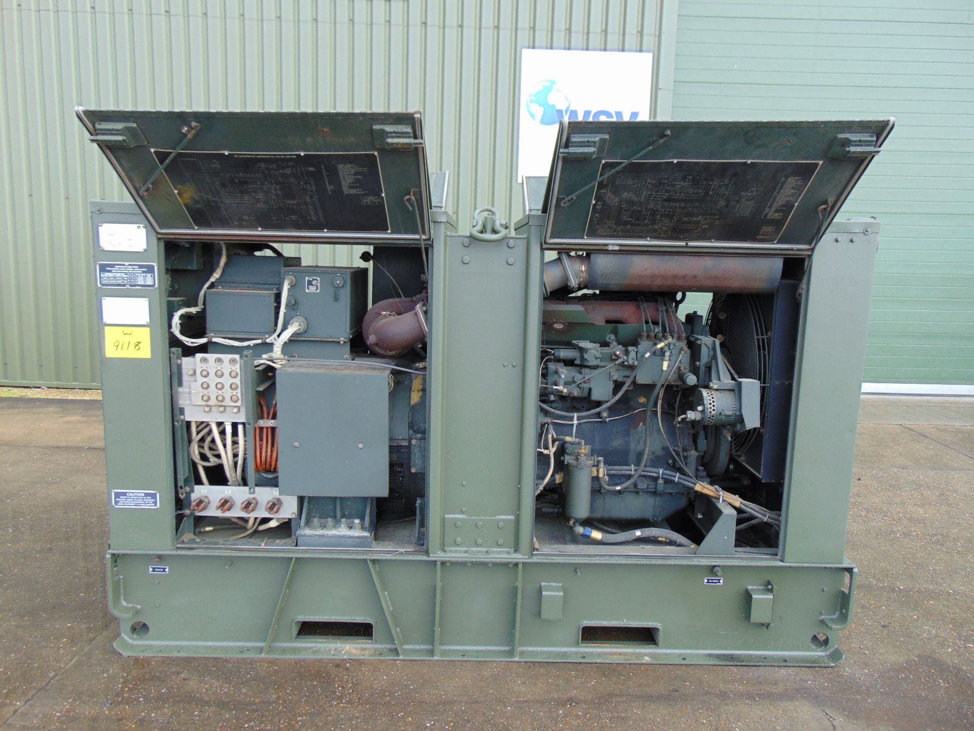 100KW MEP007B 125 KVA Portable Caterpillar Diesel Generator ONLY 549 Hours! - Image 11 of 19