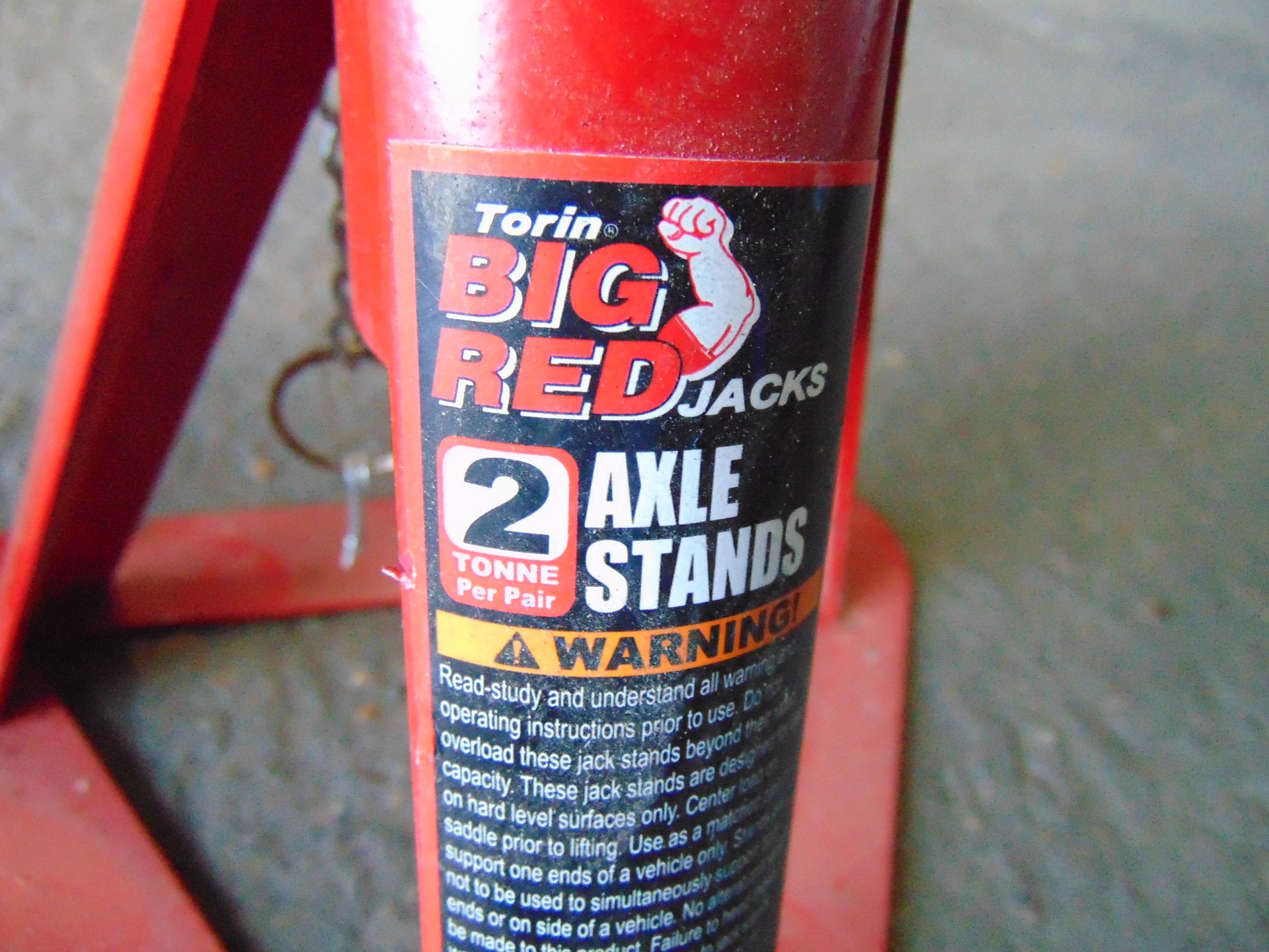 2 x Unissued Torin Big Red Axle Stands as shown - Image 3 of 4