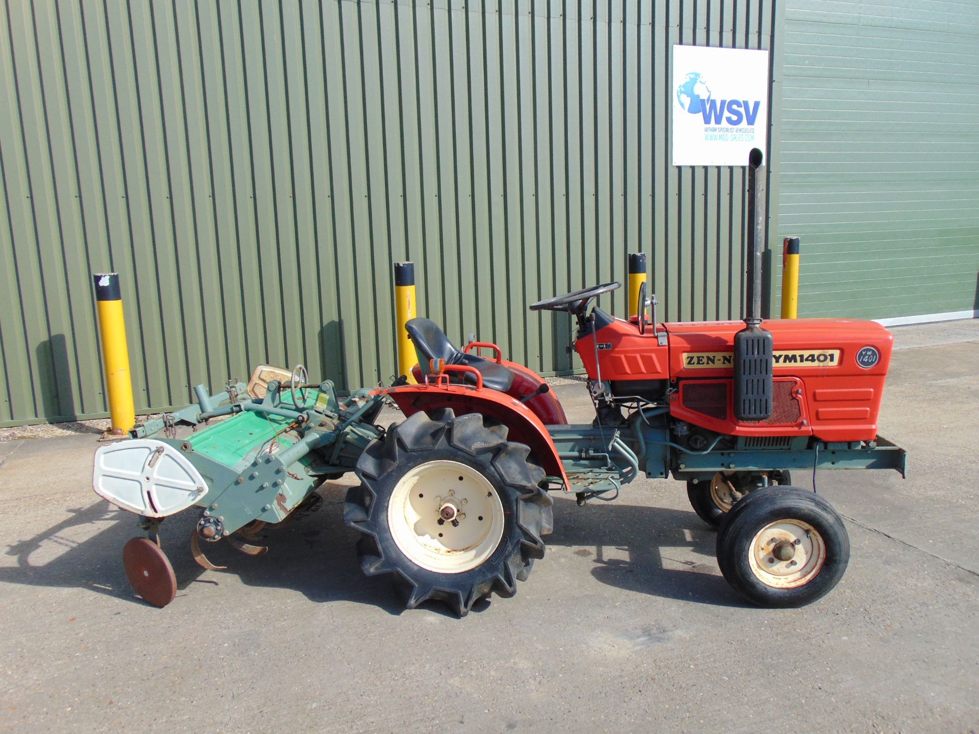 Yanmar YM1401 Compact Tractor c/w Rotovator ONLY 714 Hours! - Image 11 of 26