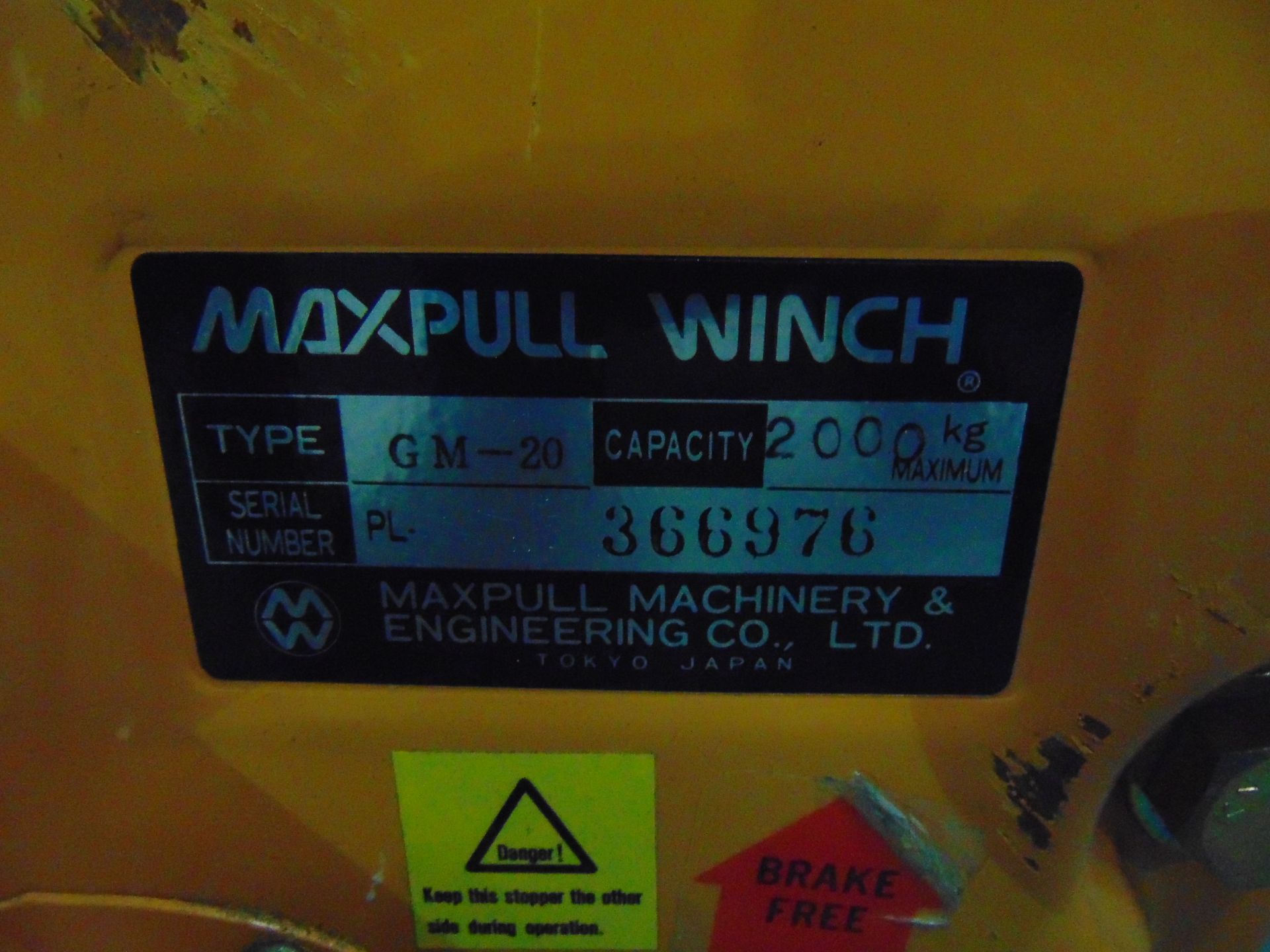 Maxpull GM 20 Handwinch c/w Wire Rope, Pulleys, D Shackles & Handle - Image 9 of 10