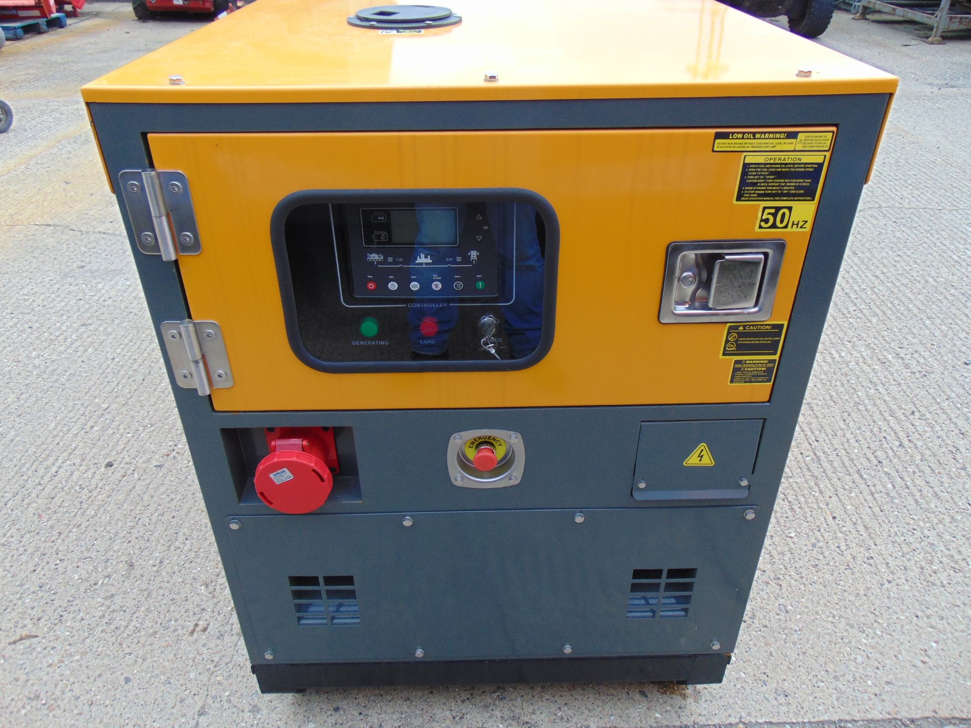 UNISSUED 40 KVA 3 Phase Silent Diesel Generator Set. This generator is 3 phase 230/400 volt 50 Hz - Image 6 of 21